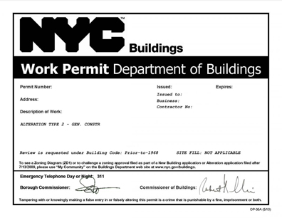 Brooklyn  Certificate of Occupancy